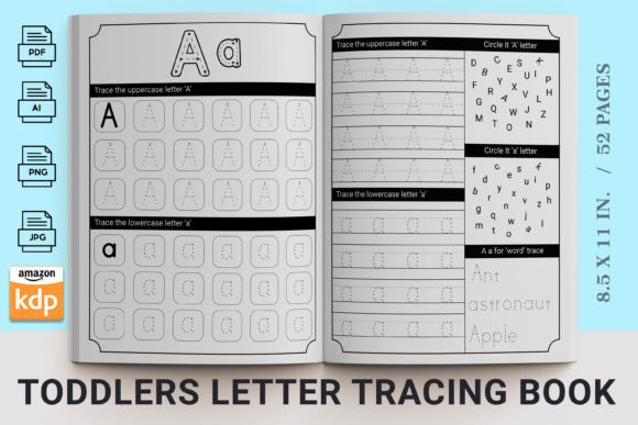Toddlers Letter Tracing Book-KDP