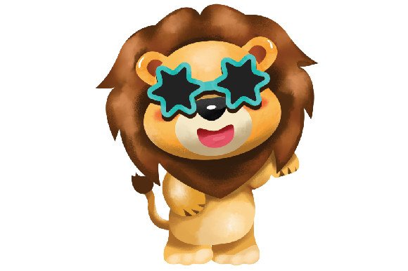 Cute Lion with Sunglasses SVG Cut file by Creative Fabrica Crafts ...