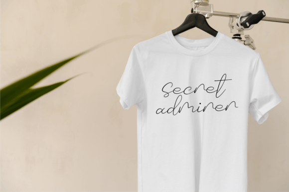 Basic Romantic Font PNG with transparent background - Preview 4