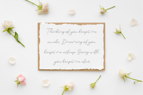 Basic Romantic Font PNG with transparent background - Preview 5