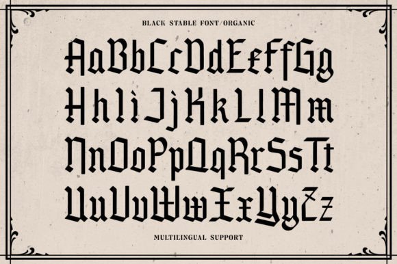 Black Stable Font - Preview 5