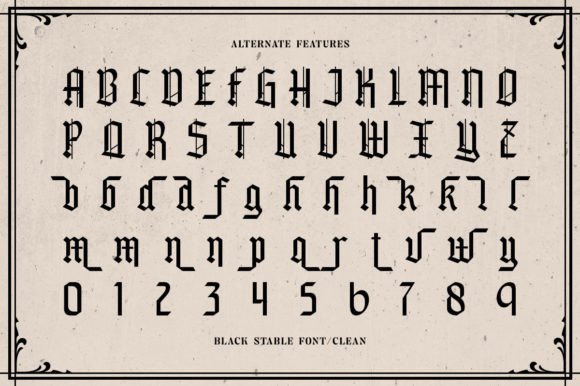 Black Stable Font - Preview 6