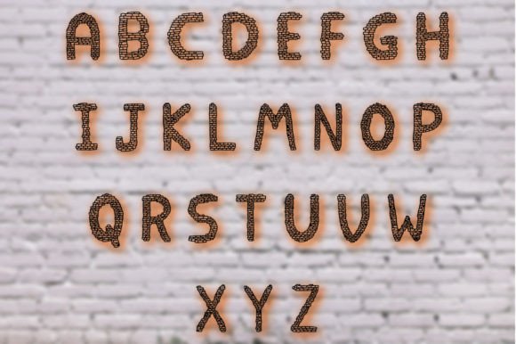 Bricky Wall Font - Preview 2