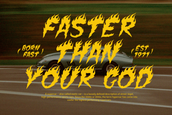 Flames Font - Preview 1