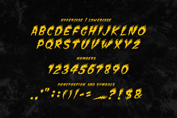 Flames Font - Preview 6