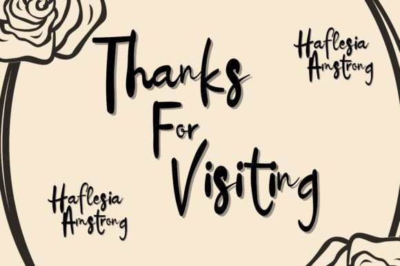 Haflesia Amstrong Font Font - Preview 4