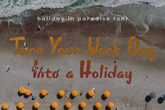 Holiday in Paradise Font - Preview 2