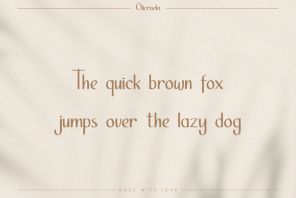 Olicroela Font PNG with transparent background - Preview 5