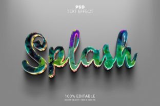 Splash Effect Text Splash PSD Editable Text Effect Graphic by Design_Hammer · Creative Fabrica