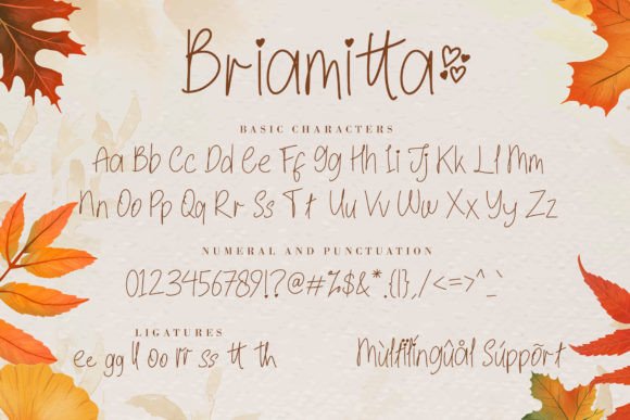 Briamitta Font - Preview 6