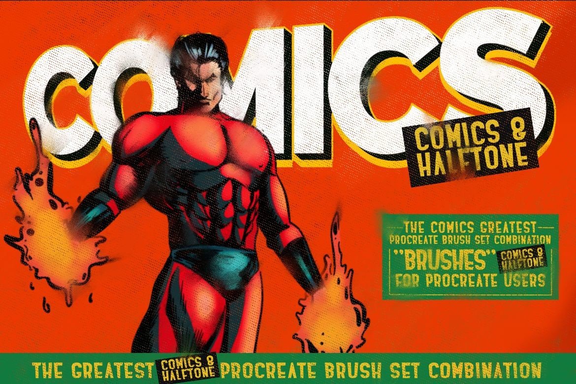 COMICS & HALFTONE: PROCREATE BRUSHES - photo 6