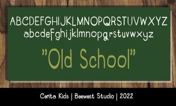 Cerita Kids Font PNG with transparent background - Preview 1