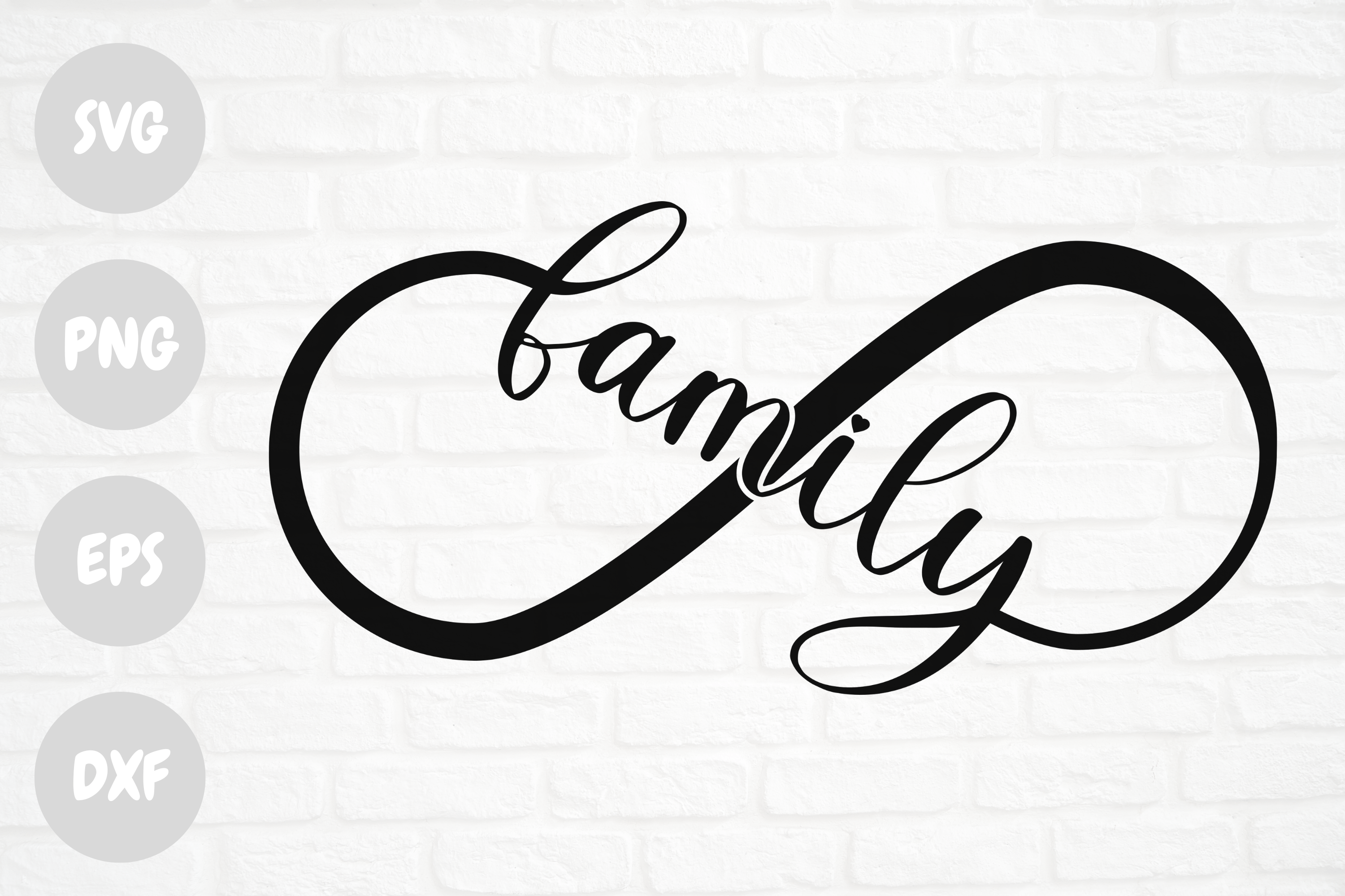 Family Infinity Sign Graphic by Cut It Out Design · Creative Fabrica