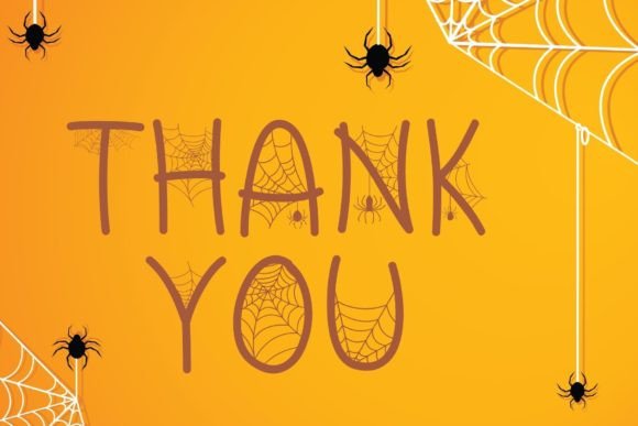 Halloween Cob Web Font PNG with transparent background - Preview 3