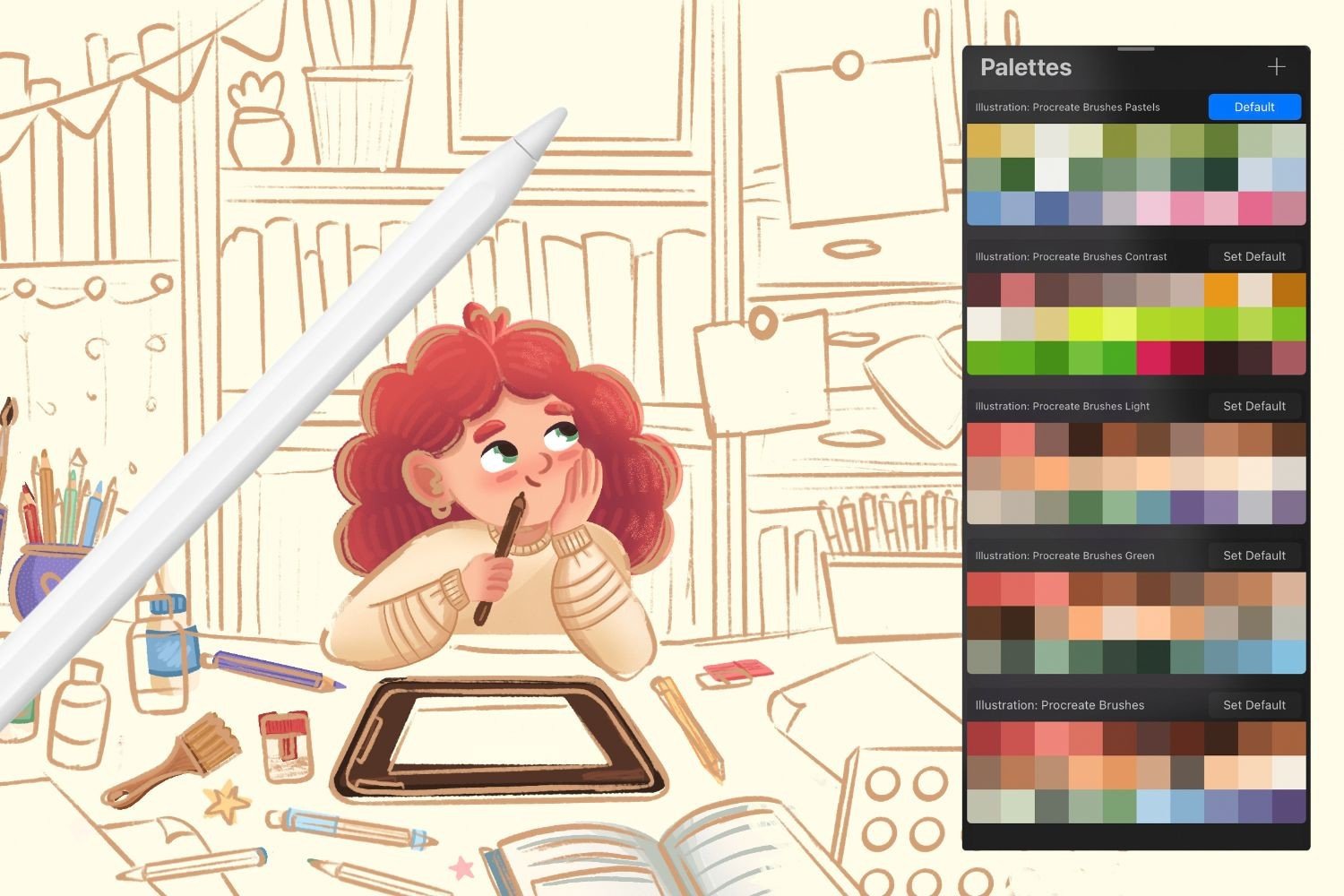 ILLUSTRATION BRUSHES 2: PROCREATE BRUSHES - photo 2