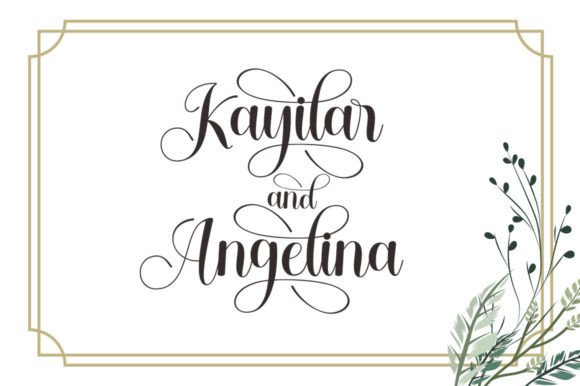 Jallia Love Font PNG with transparent background - Preview 1