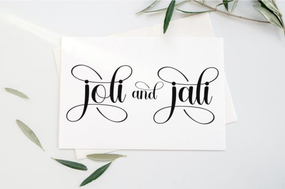 Jallia Love Font PNG with transparent background - Preview 4