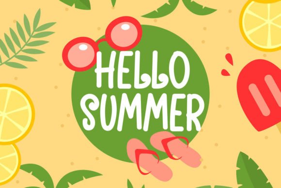 Lemon Vibes Font PNG with transparent background - Preview 4