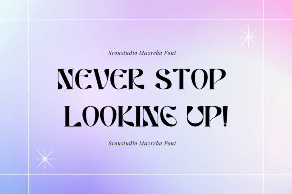 Mazreha Font font preview - 4