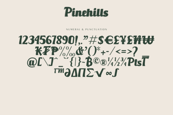 Pinehills Font PNG with transparent background - Preview 2