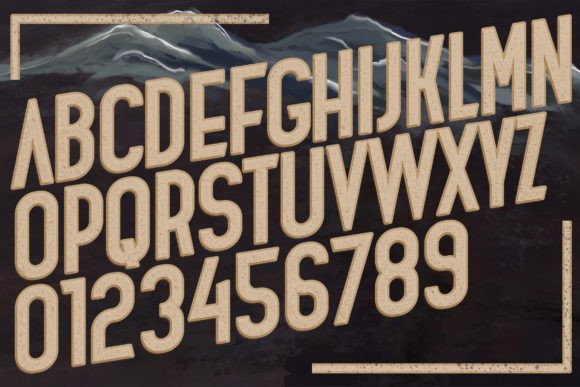 Planina Font PNG with transparent background - Preview 2