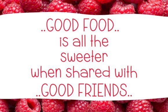 Raspberry Honey Font font preview - 1
