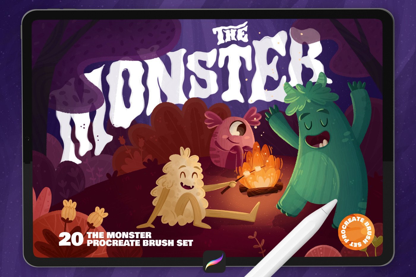 The MONSTER: PROCREATE BRUSHES - photo 1