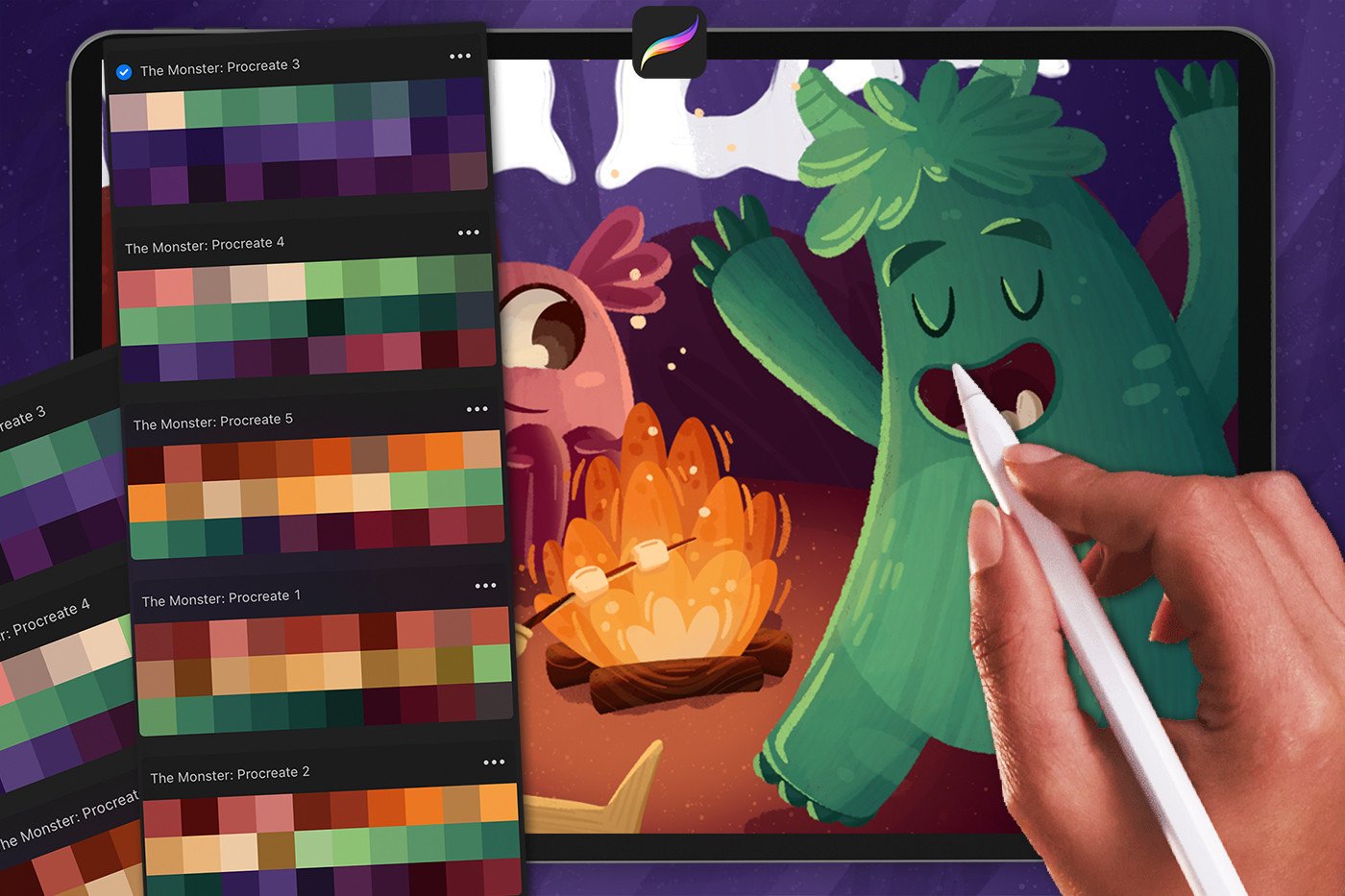 The MONSTER: PROCREATE BRUSHES - photo 2