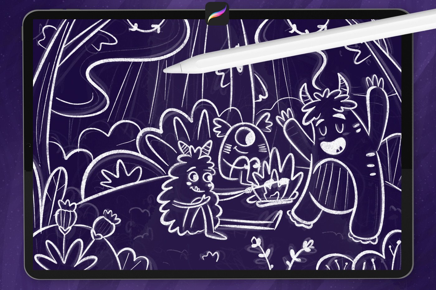 The MONSTER: PROCREATE BRUSHES - photo 6