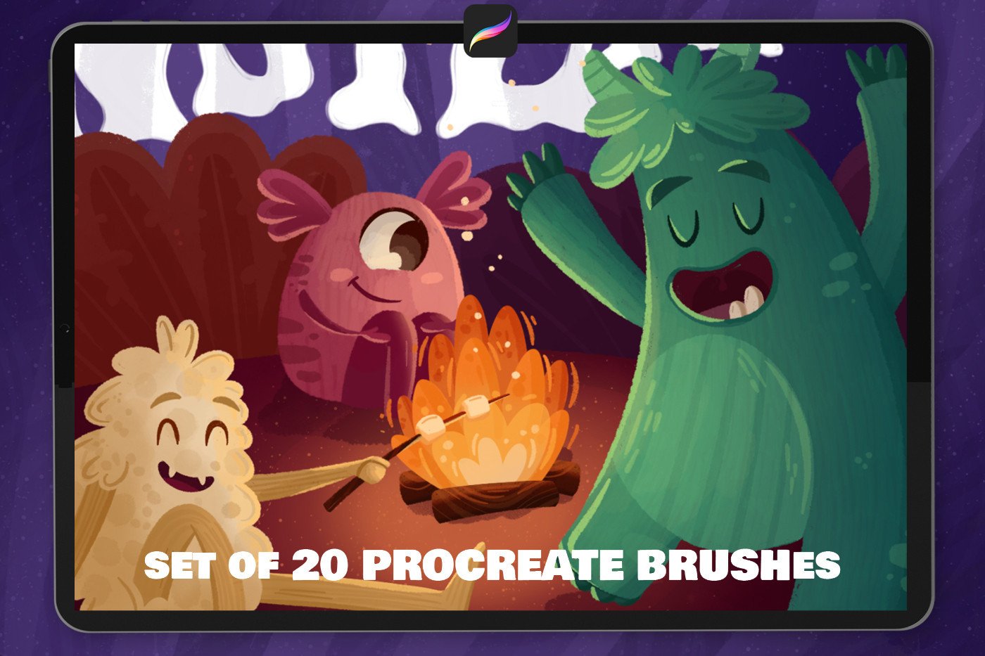 The MONSTER: PROCREATE BRUSHES - photo 7