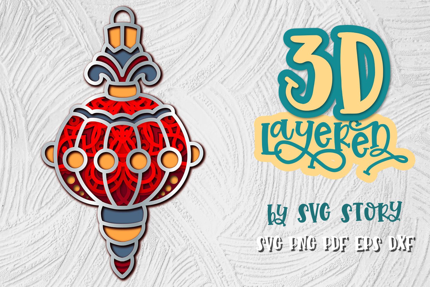 3D Christmas Tree Decoration 03 Ball SVG · Creative Fabrica