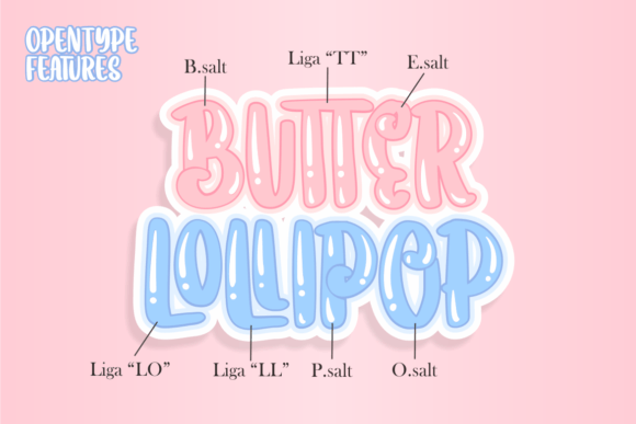 Butter Lollipop Font - Preview 1