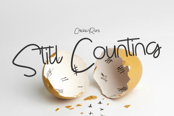 Easteregg Font PNG with transparent background - Preview 1