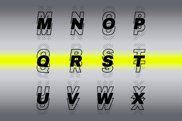 Fader Font PNG with transparent background - Preview 2