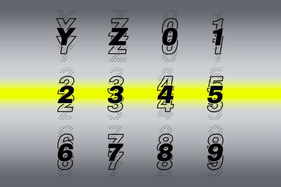 Fader Font PNG with transparent background - Preview 3
