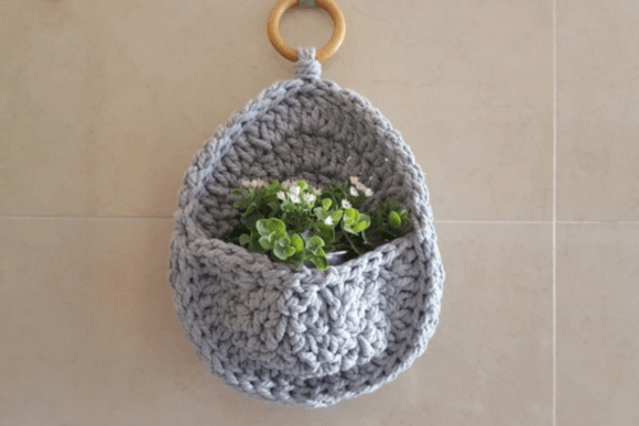 Hanging Planter Pocket Crochet Pattern
