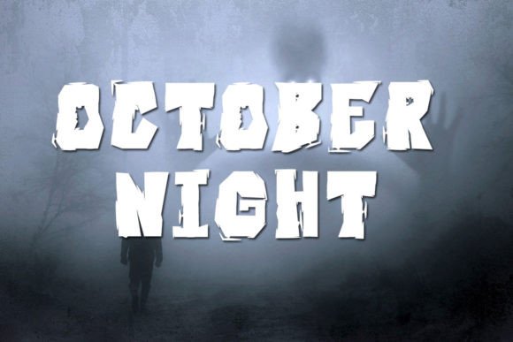 Jenglot Helloween Font PNG with transparent background - Preview 1