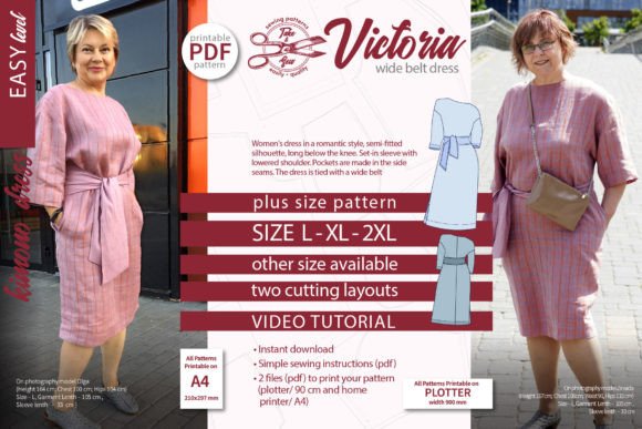 Kimono Dress Sewing Pattern Victoria