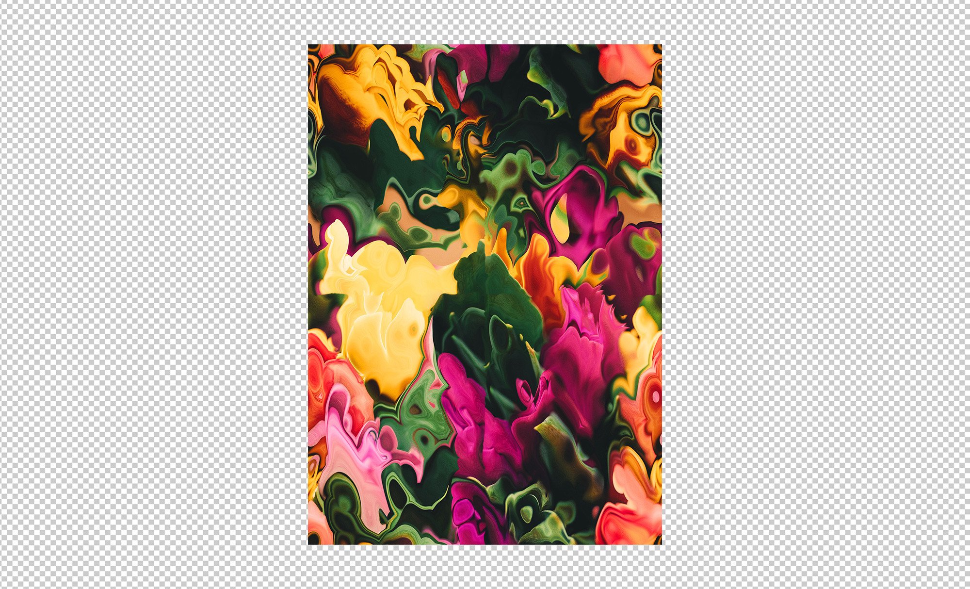 Psychedelic Flowers Pattern Graphic by Kessens · Creative Fabrica