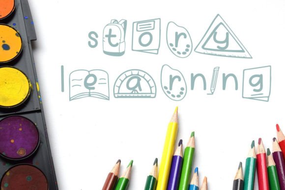 Sains School Font PNG with transparent background - Preview 1