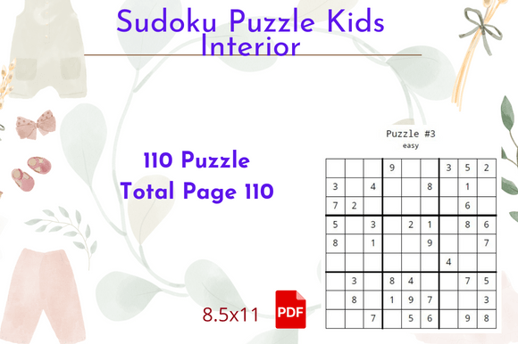 Sudoku Puzzle Activity - KDP Interior Graphic by DeSign · Creative Fabrica