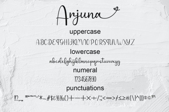 Arjuna Font - Preview 3