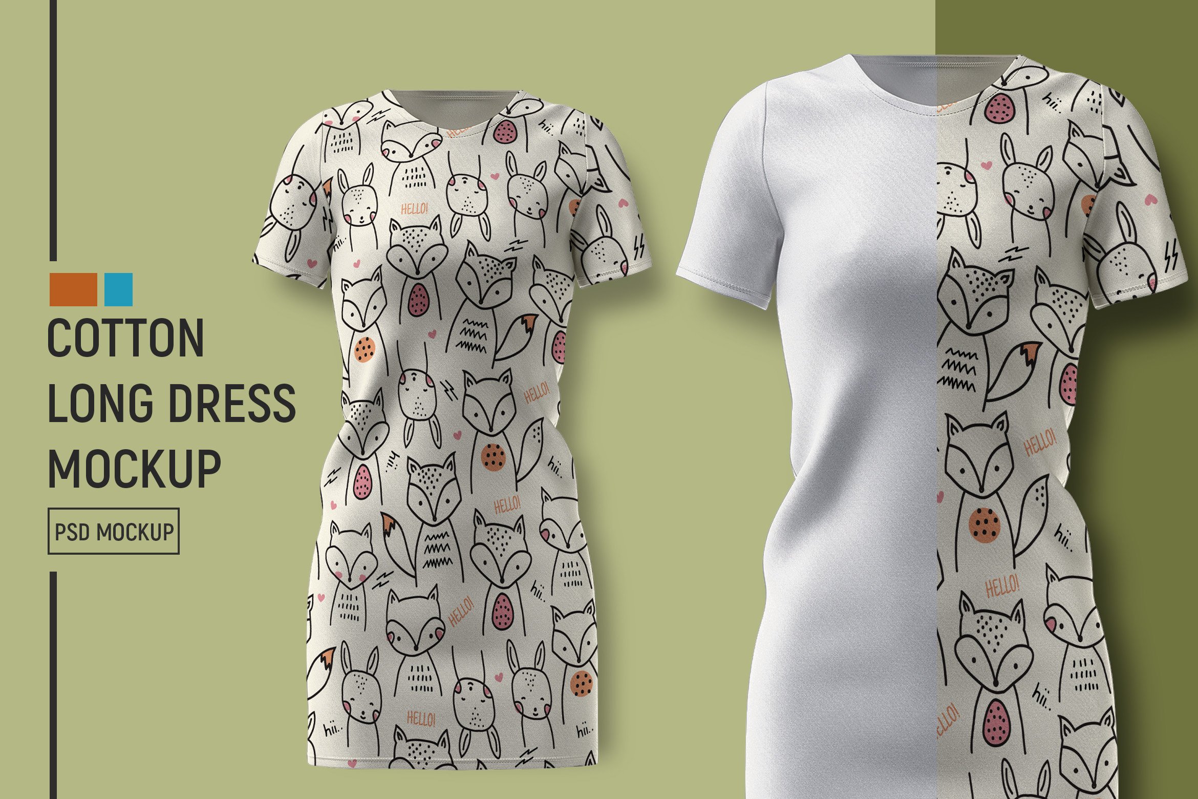 Cotton Long Dress Mockup Graphic by Gumacreative Creative Fabrica Cotton Long Dress Mockup Graphic by Gumacreative Creative Fabrica