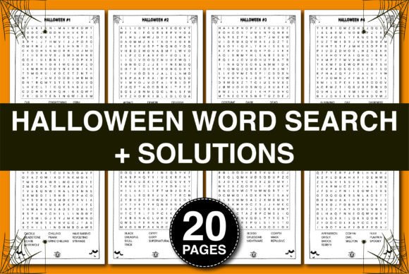 HALLOWEEN WORD SEARCH + SOLUTIONS
