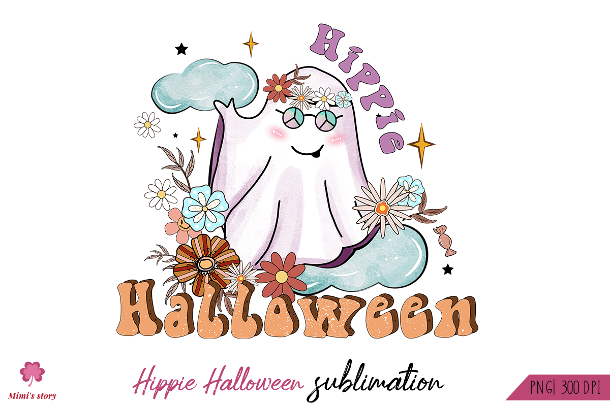 Hippie Halloween Sublimation Graphic by Mimi's story · Creative Fabrica