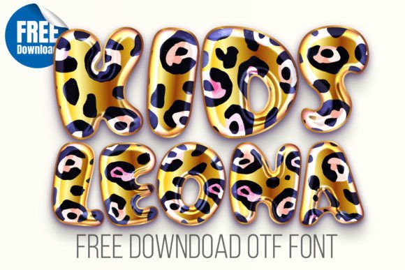 Kids Leona Color Fonts Font By Nobu Collections
