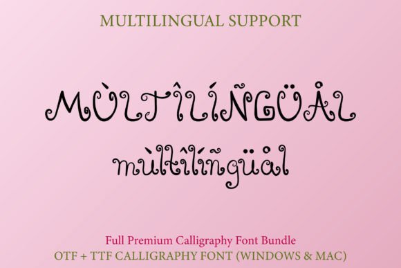 Lovely Elf Font PNG with transparent background - Preview 3
