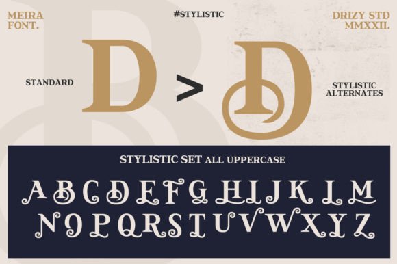 Meira Font PNG with transparent background - Preview 3