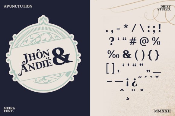 Meira Font PNG with transparent background - Preview 5
