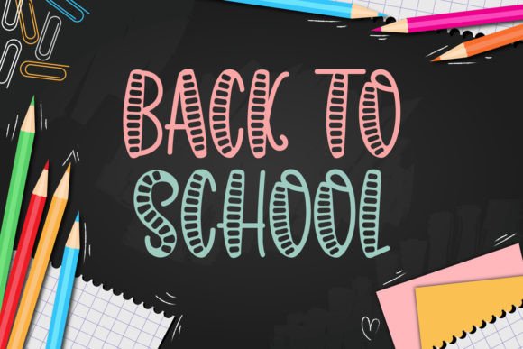 Playfull Cute Font PNG with transparent background - Preview 2
